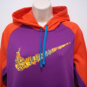 Nike Hoodie Purple Reddish-Orange Therma-Fit 1823